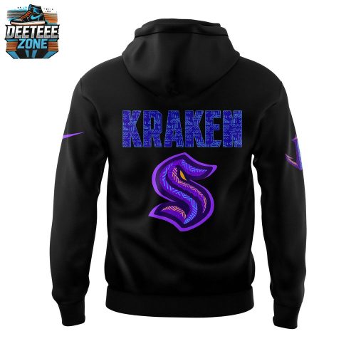 Seattle Kraken Black Hockey History Night Hoodie