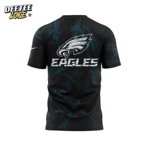 Smoker Midnight Green Philadelphia Eagles Super Bowl LIX Champions Lombardi Trophy T-shirt