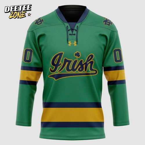 Special 2025 Green Notre Dame Hockey Jersey