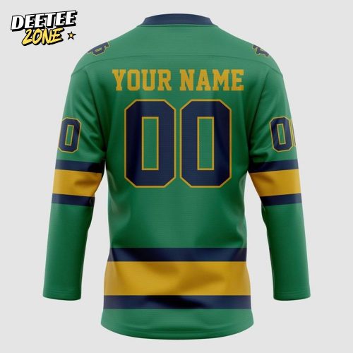 Special 2025 Green Notre Dame Hockey Jersey