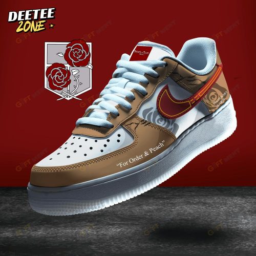 Station guards Attack On Titan x AF1 Sneaker Boots