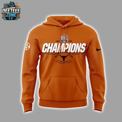 Texas Longhorns 2025 Peach Bowl Orange Hoodie