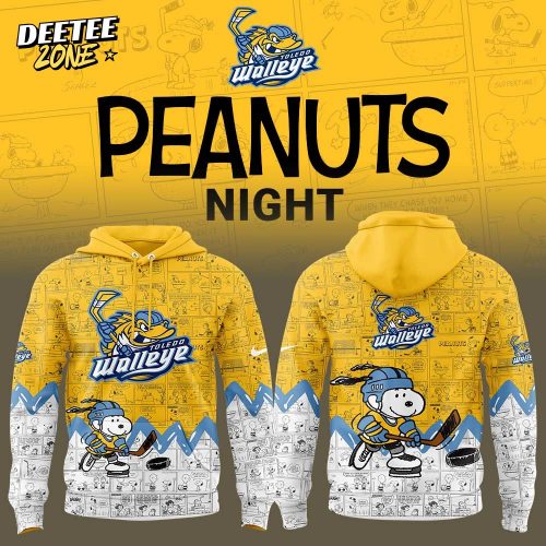 Toledo Walleye Anniversary of Peanuts Hoodie