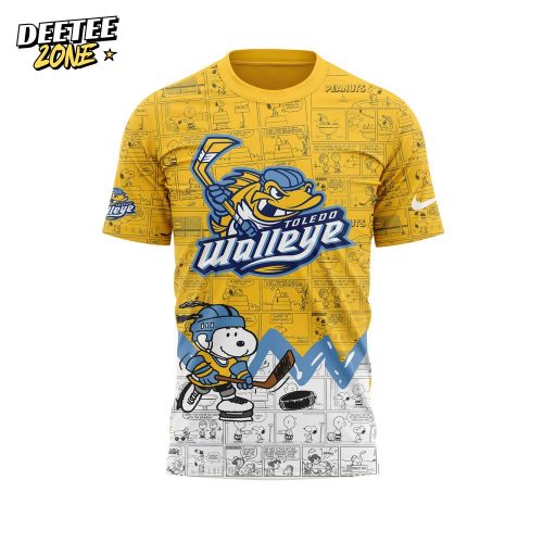 Toledo Walleye Anniversary of Peanuts T-shirt