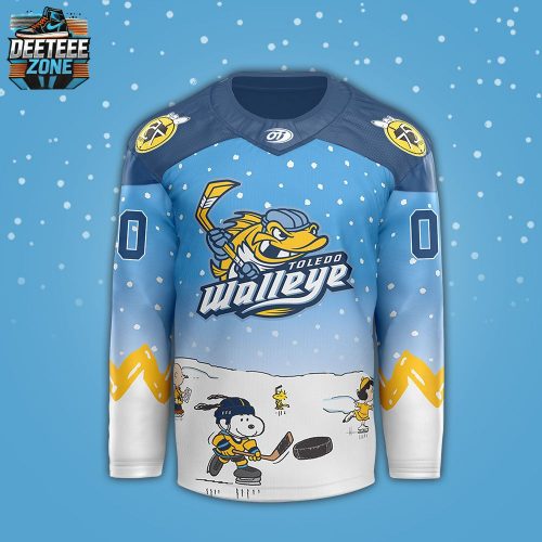 Toledo Walleye x Peanuts Night Limited Edition Custom Jersey