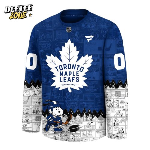 Toronto Maple Leafs 75th Anniversary of Peanuts Snoopy Jersey