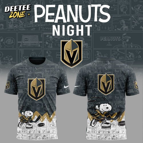 Vegas Golden Knights Anniversary of Peanuts T-shirt