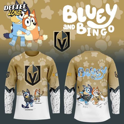 Vegas Golden Knights Bluey and Bingo Jersey