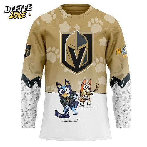 Vegas Golden Knights Bluey and Bingo Jersey