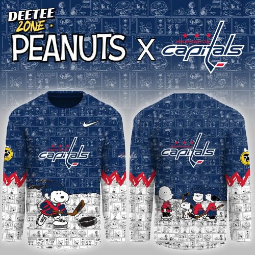 Washington Capitals x Peanuts 75 Years Anniversary Limited Hockey Jersey