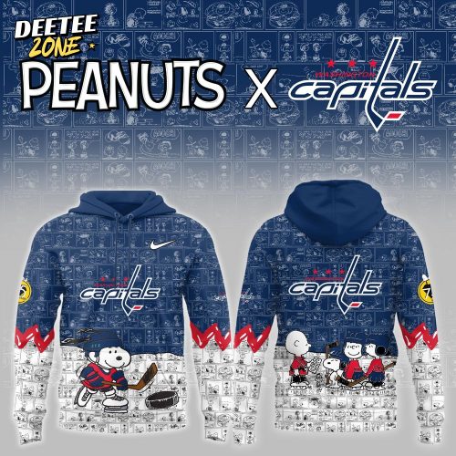 Washington Capitals x Peanuts 75 Years Anniversary Limited Hoodie