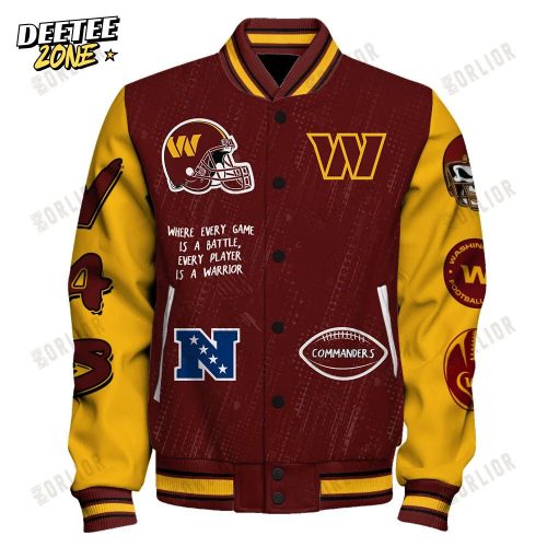 Washington Commanders National Football League Conquer Every Field Unisex Varsity Jacket