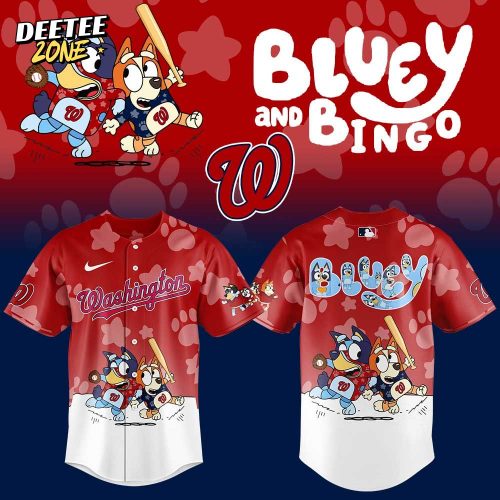 Washington Nationals Bluey and Bingo Jersey