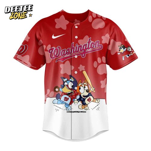 Washington Nationals Bluey and Bingo Jersey