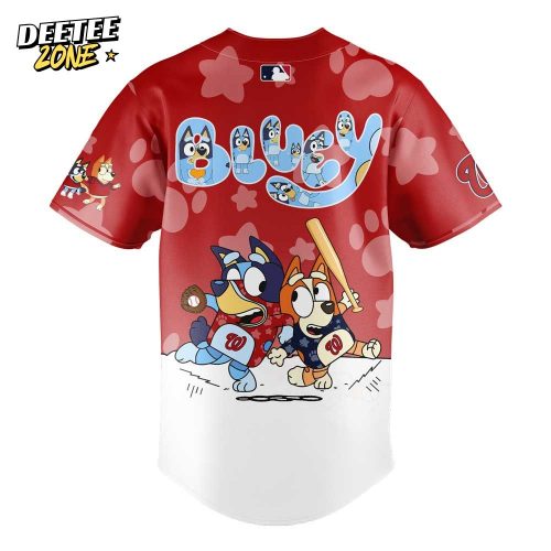 Washington Nationals Bluey and Bingo Jersey