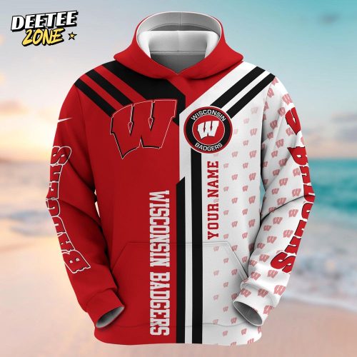 Wisconsin Badgers Customized 3D Hoodie