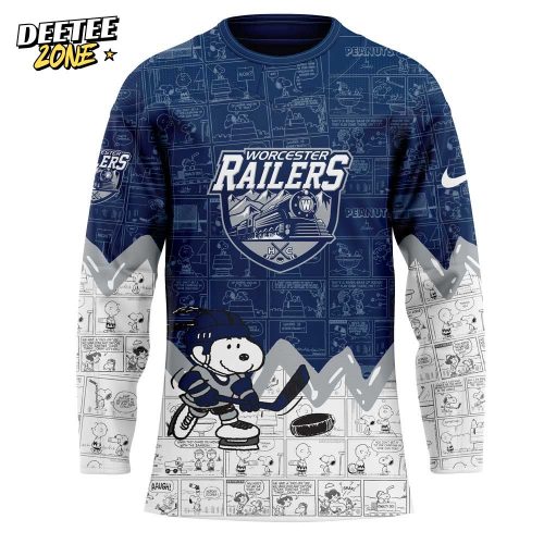 Worcester Railers 75th Anniversary of Peanuts Jersey