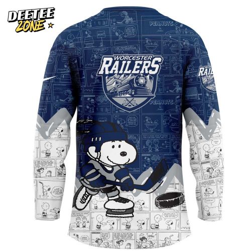 Worcester Railers 75th Anniversary of Peanuts Jersey