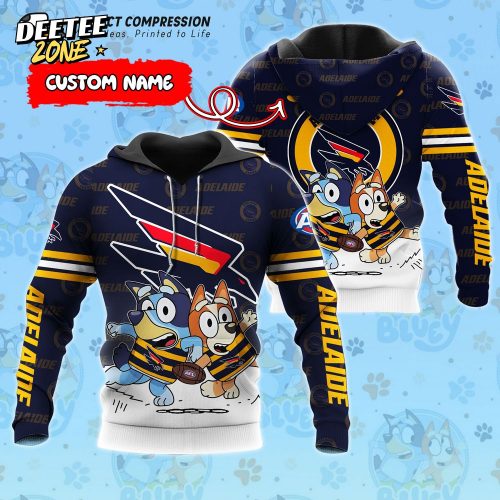 AFL Adelaide Crows And Bluey Personalized Hoodie – New 2025