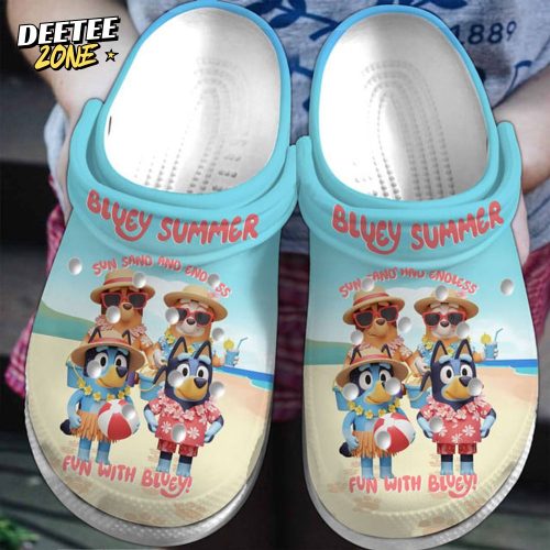 Bluey Summer Beach Clogs – Fun with Bluey Vacation Edition