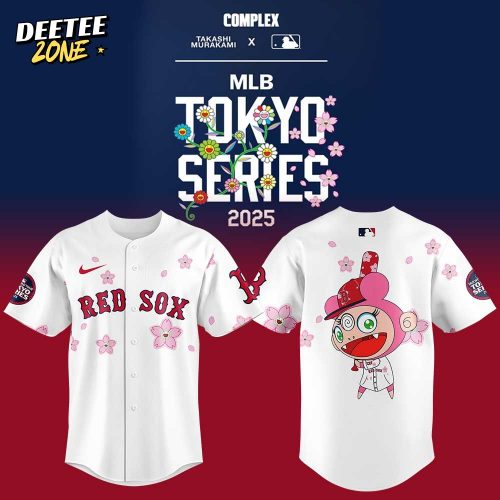 Boston Red Sox Takashi Murakami x MLB World Tour Tokyo Series White Jersey