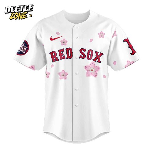 Boston Red Sox Takashi Murakami x MLB World Tour Tokyo Series White Jersey