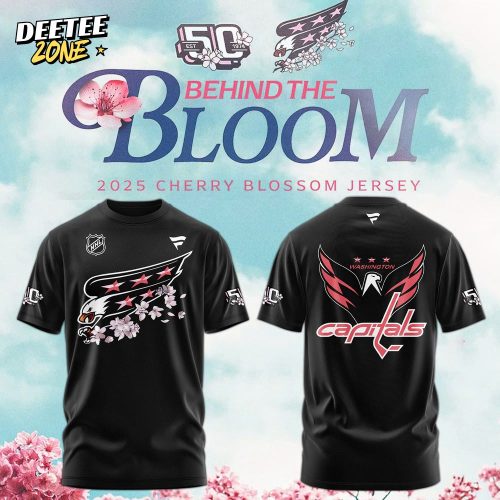 Capitals Unveil Specialty Cherry Blossom Jerseys 50th specialty Black Tshirt