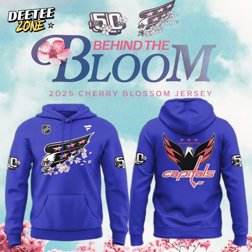 Capitals Unveil Specialty Cherry Blossom Jerseys 50th specialty Blue Hoodie