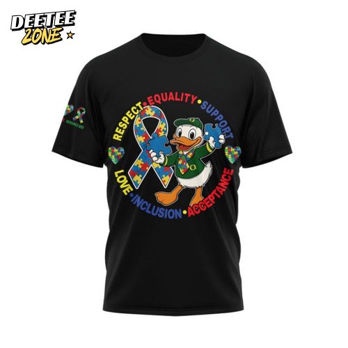 Donald Duck Autism Awareness T-Shirt – Oregon Ducks Fan Edition