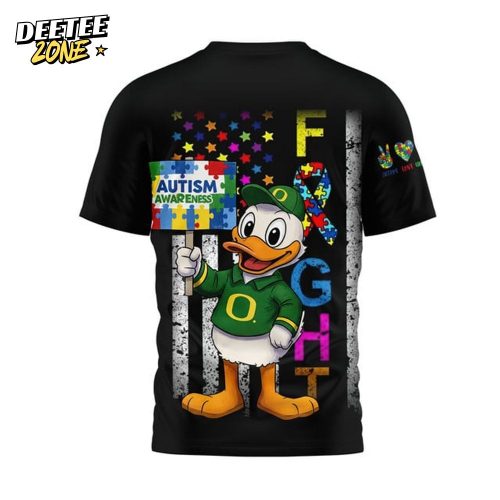 Donald Duck Autism Awareness T-Shirt – Oregon Ducks Fan Edition