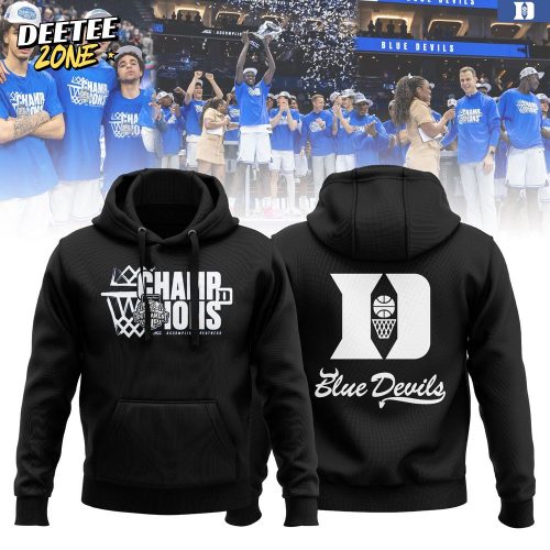 Duke Blue Devils 2025 ACC Champions Locker Room Hoodie – Black Edition