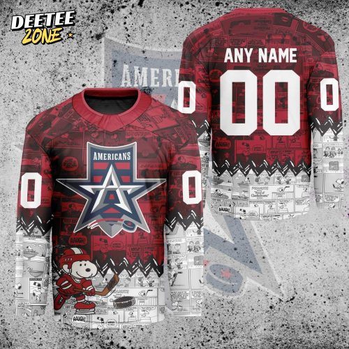 ECHL Allen Americans Peanuts 75th Anniversary Premium Hockey Jersey