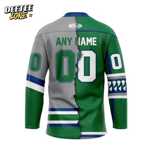 ECHL Florida Everblades Personalized Mix Design Lace-Up Hockey Jersey