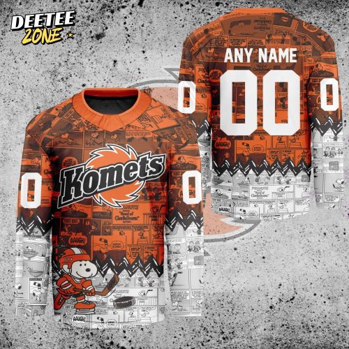 ECHL Fort Wayne Komets Peanuts 75th Anniversary Premium Hockey Jersey