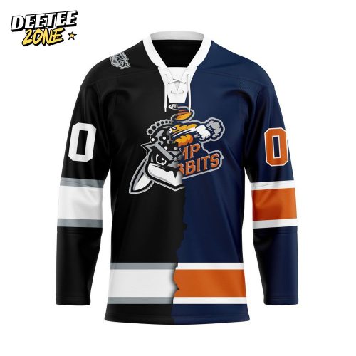 ECHL Greenville Swamp Rabbits Personalized Mix Design Lace-Up Hockey Jersey