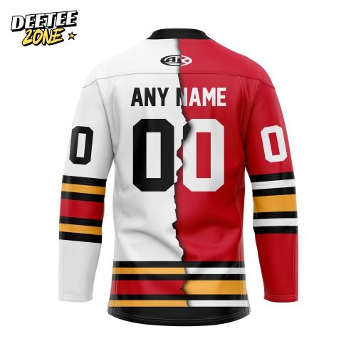 ECHL Indy Fuel Personalized Mix Design Lace-Up Hockey Jersey