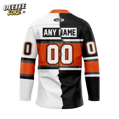 ECHL Kansas City Mavericks Personalized Mix Design Lace-Up Hockey Jersey