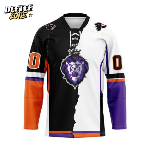 ECHL Reading Royals Personalized Mix Design Lace-Up Hockey Jersey