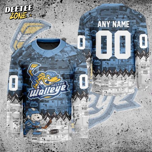 ECHL Toledo Walleye Peanuts 75th Anniversary Premium Hockey Jersey