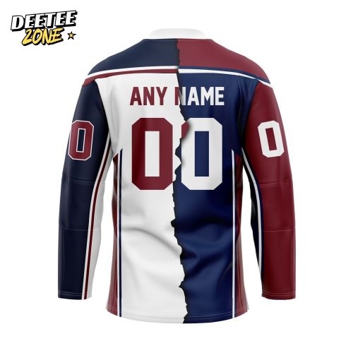 ECHL Tulsa Oilers Personalized Mix Design Lace-Up Hockey Jersey