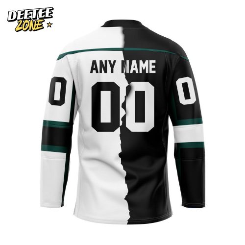 ECHL Utah Grizzlies Personalized Mix Design Lace-Up Hockey Jersey