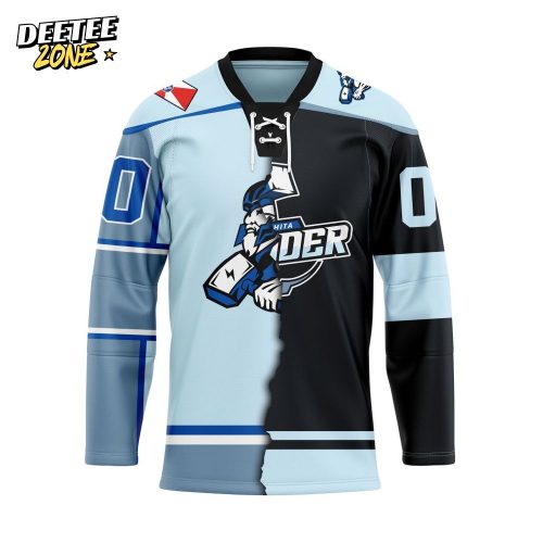 ECHL Wichita Thunder Personalized Mix Design Lace-Up Hockey Jersey