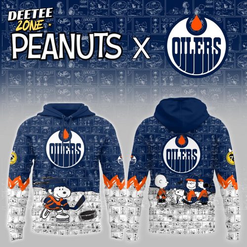 Edmonton Oilers x Peanuts 75 Years Anniversary Limited Hoodie