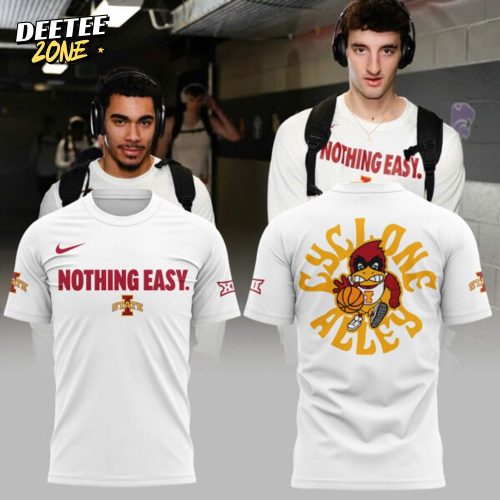 Limited Edition Cyclones Basketball “Nothing Easy” 2025 Tshirt