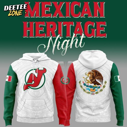 Limited Edition Devils x Mexican Heritage Night 2025 Hoodie