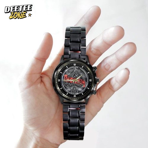 Limited Edition Mth Leather Ace of Spades Stainless Steel Watch