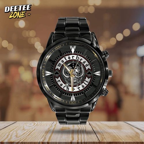 Limited Edition Mth Leather Motorhead Rock n roll Stainless Steel Watch