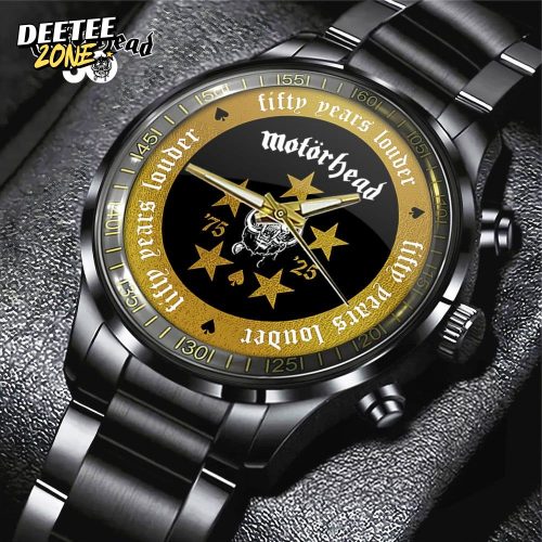 Limited Edition Mth Leather Motorhead Stainless Steel Watch