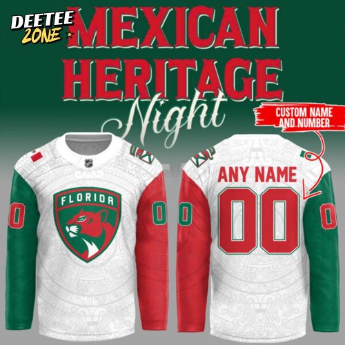 Limited Edition Panthers x Mexican Heritage Night 2025 Custom Jersey