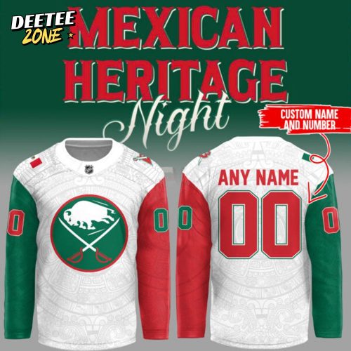 Limited Edition Sabres x Mexican Heritage Night 2025 Custom Jersey